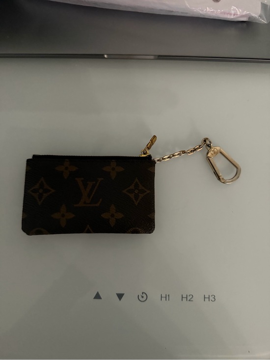 Louis Vuitton Accessories - Louis Vuitton Monogram Canvas Key & Card Holder with Gold Chain